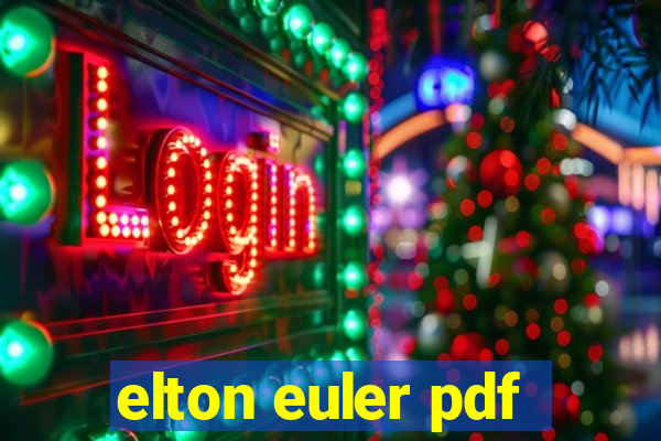 elton euler pdf